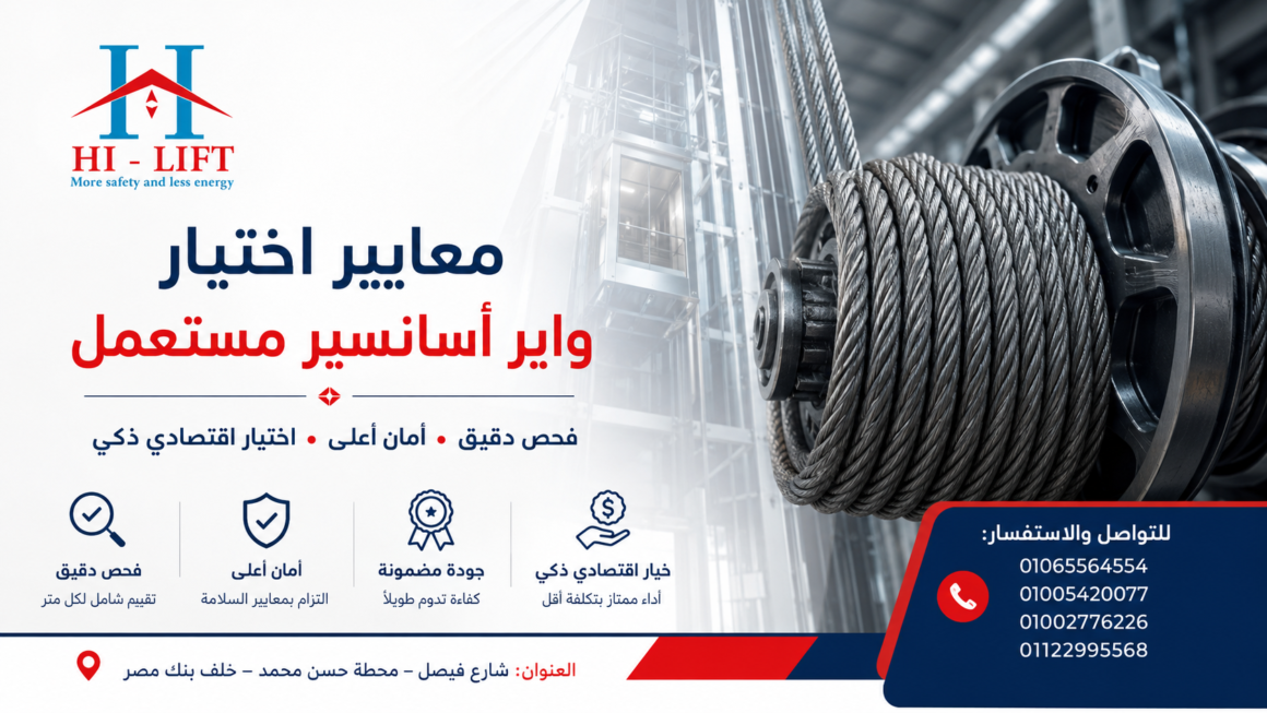 معايير اختيار واير اسانسير مستعمل